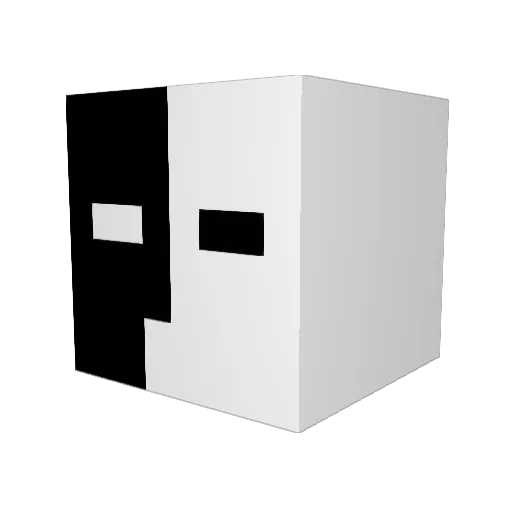 GR0ENNE Minecraft avatar head, 3D render