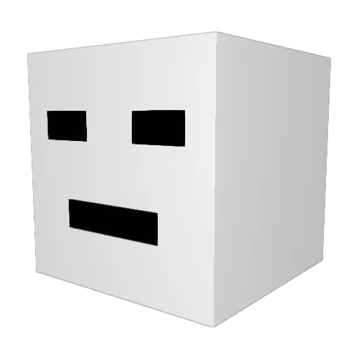 GR1ZZZZ Minecraft avatar head, 3D render