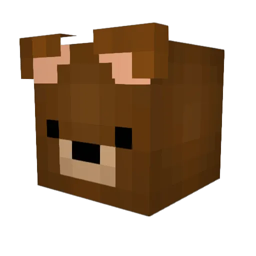 GR26 Minecraft avatar head, 3D render