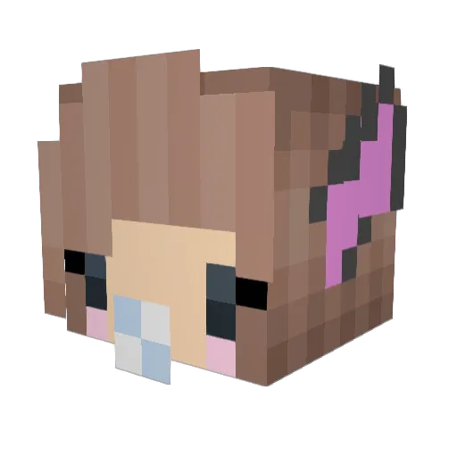 GR3ASER Minecraft avatar head, 3D render