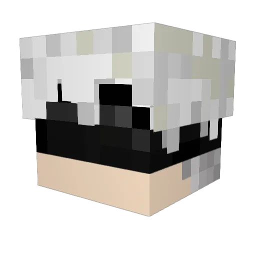 GR3eeeN Minecraft avatar head, 3D render