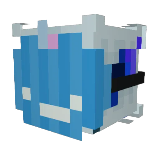 GR4B4RZ640 Minecraft avatar head, 3D render
