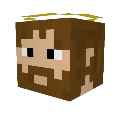 GR8Glen Minecraft avatar head, 3D render