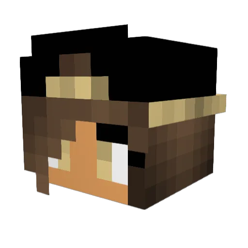 GR8S_KUDA Minecraft avatar head, 3D render
