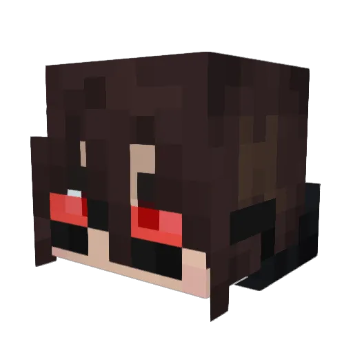 GRAFEAT Minecraft avatar head, 3D render