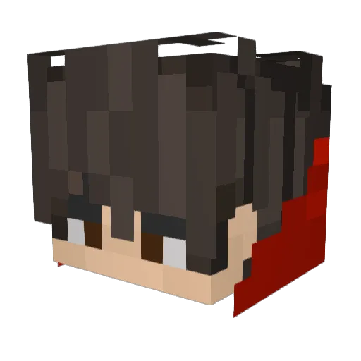 GRAM0011 Minecraft avatar head, 3D render