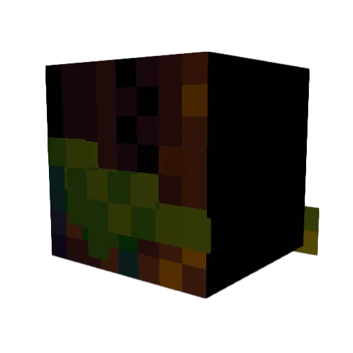 GRAMPA69 Minecraft avatar head, 3D render