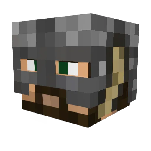 GRAUERWOLF1999 Minecraft avatar head, 3D render