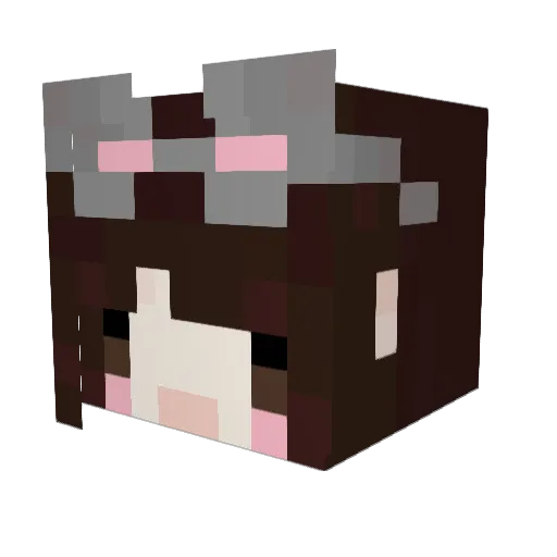 GRAVES1TE Minecraft avatar head, 3D render