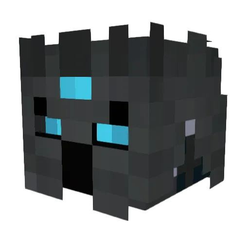GRAX0R Minecraft avatar head, 3D render