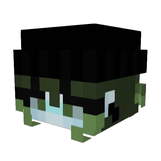 GRAYY320 Minecraft avatar head, 3D render