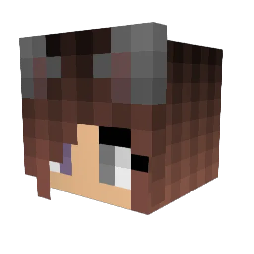 GRB101 Minecraft avatar head, 3D render