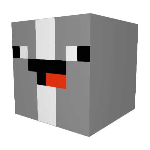 GREEKVIRUs1 Minecraft avatar head, 3D render