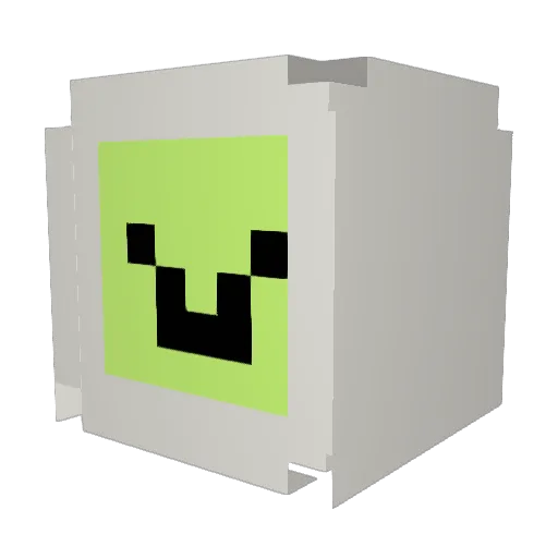 GREEN010gamja Minecraft avatar head, 3D render
