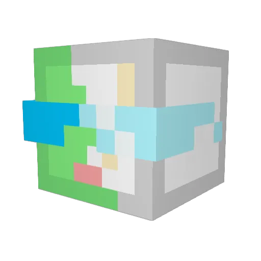GREENDOG1 Minecraft avatar head, 3D render