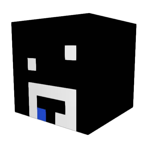 GREENTREE12 Minecraft avatar head, 3D render