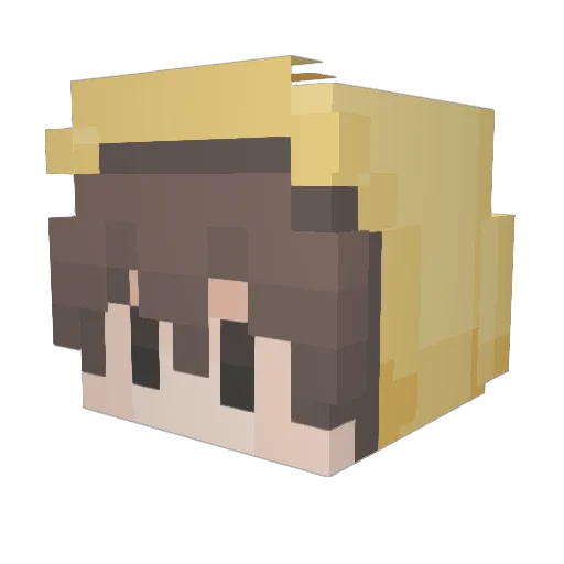 GREGSTEL Minecraft avatar head, 3D render