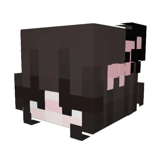GRET Minecraft avatar head, 3D render