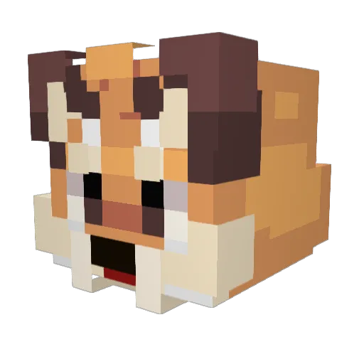 GRIEVERi Minecraft avatar head, 3D render