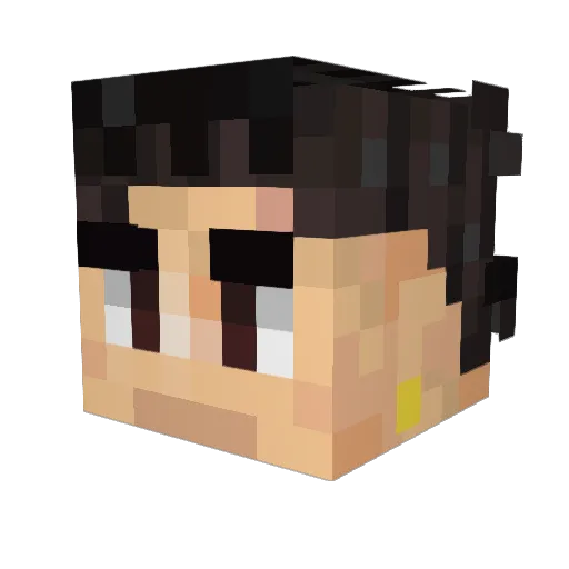 GRIGORUSH Minecraft avatar head, 3D render
