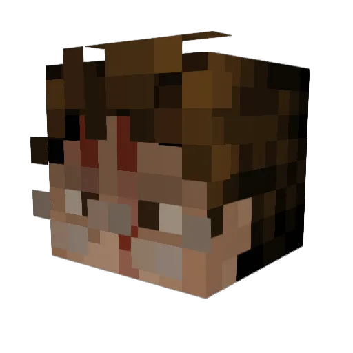 GRIMEZZZZ Minecraft avatar head, 3D render