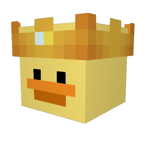 GRIMMLI009 Minecraft avatar head, 3D render