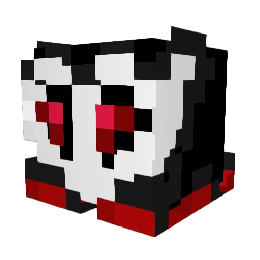 GRIMTU Minecraft avatar head, 3D render