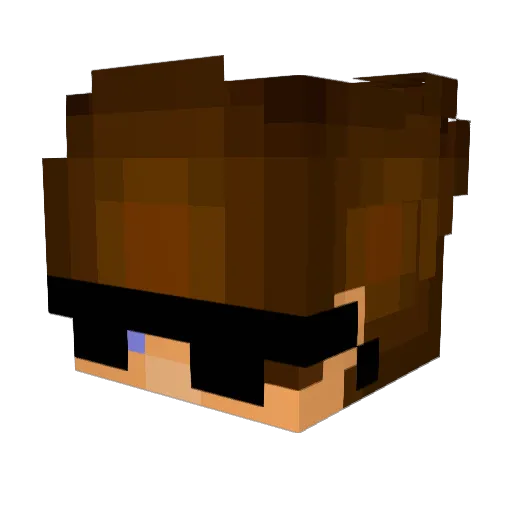 GRIVAR Minecraft avatar head, 3D render