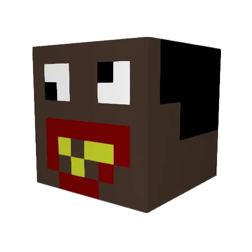 GRIVZOFF_esqd Minecraft avatar head, 3D render