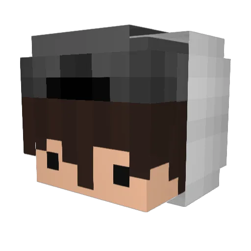 GRKPI Minecraft avatar head, 3D render