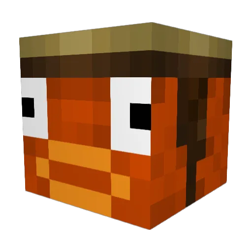 GRNobbu Minecraft avatar head, 3D render