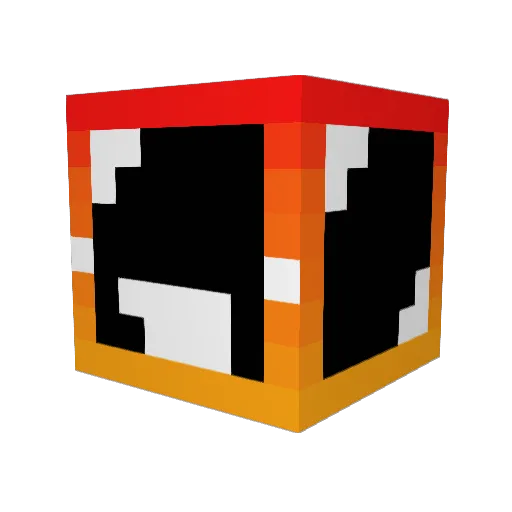 GROCC3 Minecraft avatar head, 3D render