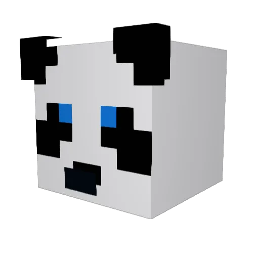 GROIL Minecraft avatar head, 3D render
