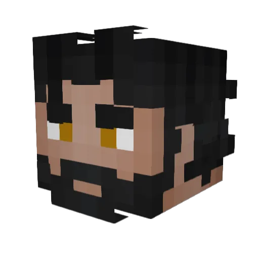 GROMiasty Minecraft avatar head, 3D render