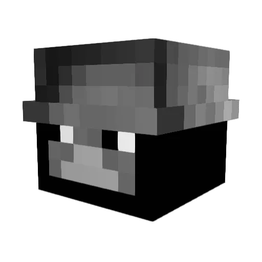 GROOON Minecraft avatar head, 3D render
