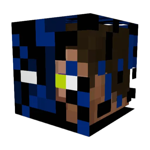 GROV_PORTION Minecraft avatar head, 3D render
