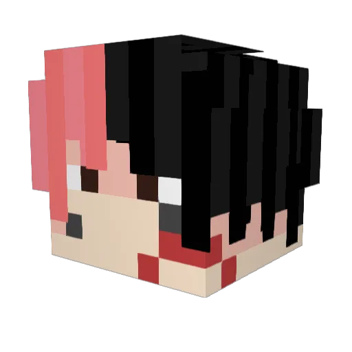 GROZA_EVREEV Minecraft avatar head, 3D render
