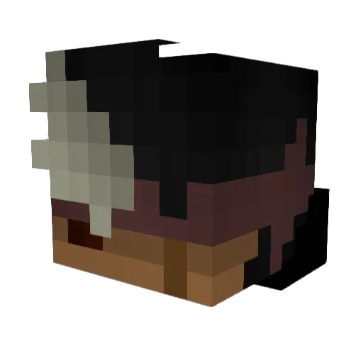 GRS33 Minecraft avatar head, 3D render