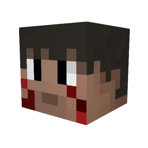 GRTIGN Minecraft avatar head, 3D render