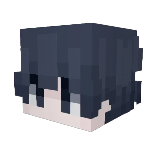 GRUKD Minecraft avatar head, 3D render