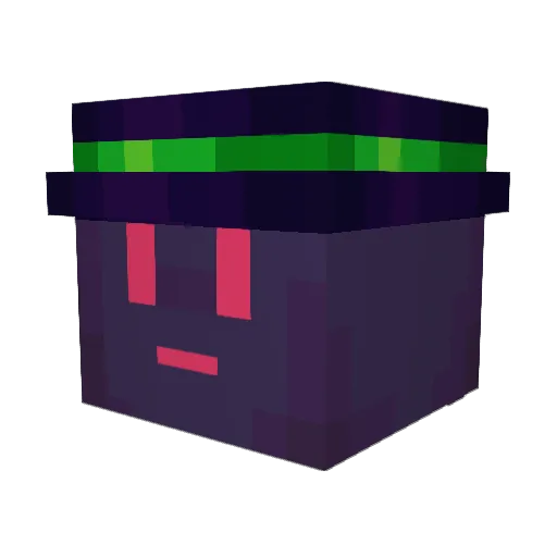 GRUT3GZ Minecraft avatar head, 3D render