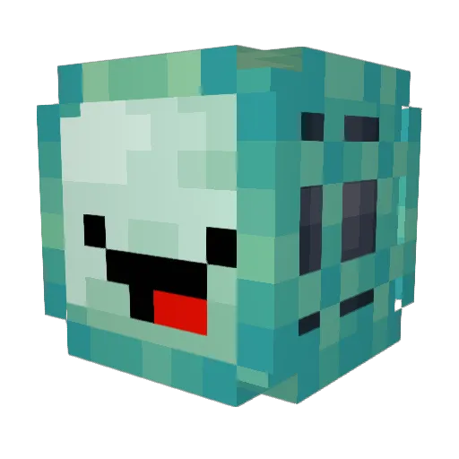 GRUXEON24 Minecraft avatar head, 3D render