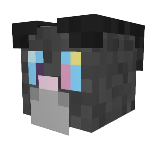GRU_Garbage Minecraft avatar head, 3D render