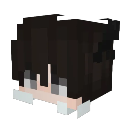 GR_Anhkhoa Minecraft avatar head, 3D render