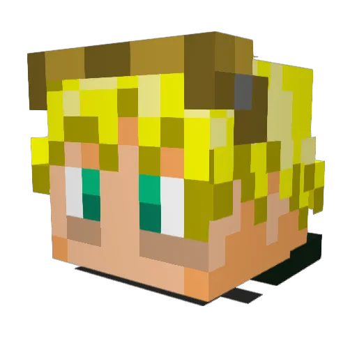 GR_Nero Minecraft avatar head, 3D render
