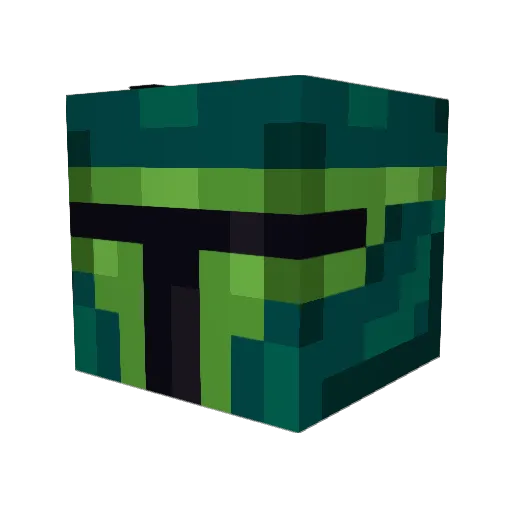 GS73 Minecraft avatar head, 3D render