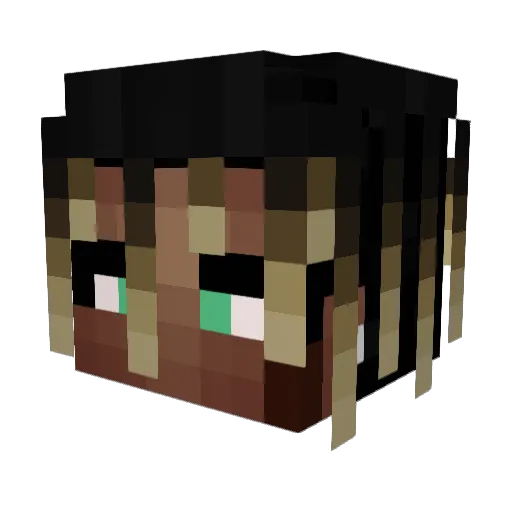 GSAutoClicker Minecraft avatar head, 3D render