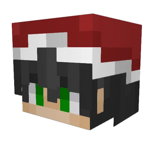GSBORGEZ Minecraft avatar head, 3D render