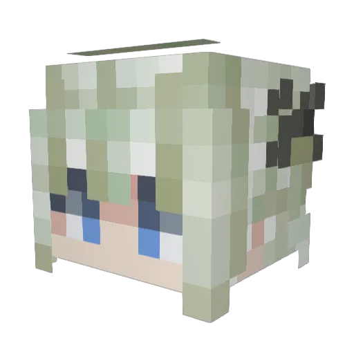 GSCSDSUN_Rip Minecraft avatar head, 3D render