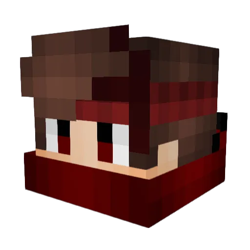 GSG1317 Minecraft avatar head, 3D render